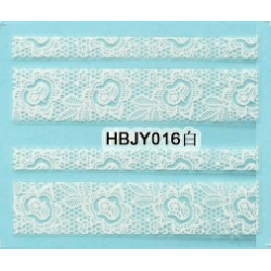 Стикер за Нокти Дантела Бяла HBJY016